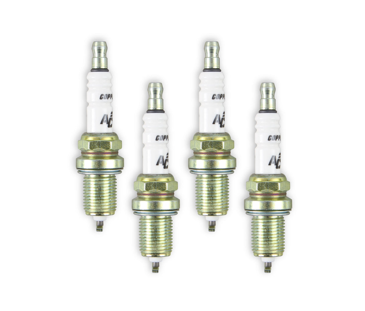 HP Copper Spark Plug - 14mm Thread, .750 in Reach - Gasket (flat) Seat - Special for Honda - 4 Pack