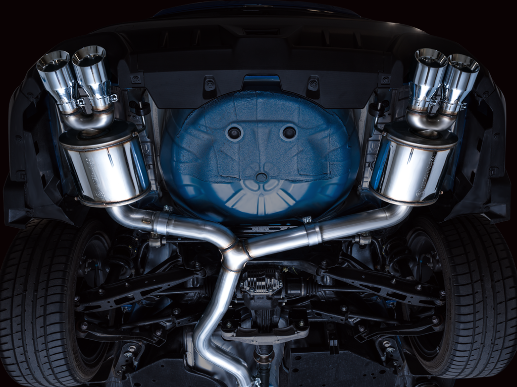 AWE Touring Edition Catback Exhaust for VB Subaru WRX - 4" Chrome Silver Tips