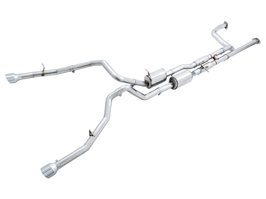 AWE 0FG Catback Exhaust for RAM TRX - 5" Chrome Silver Tips