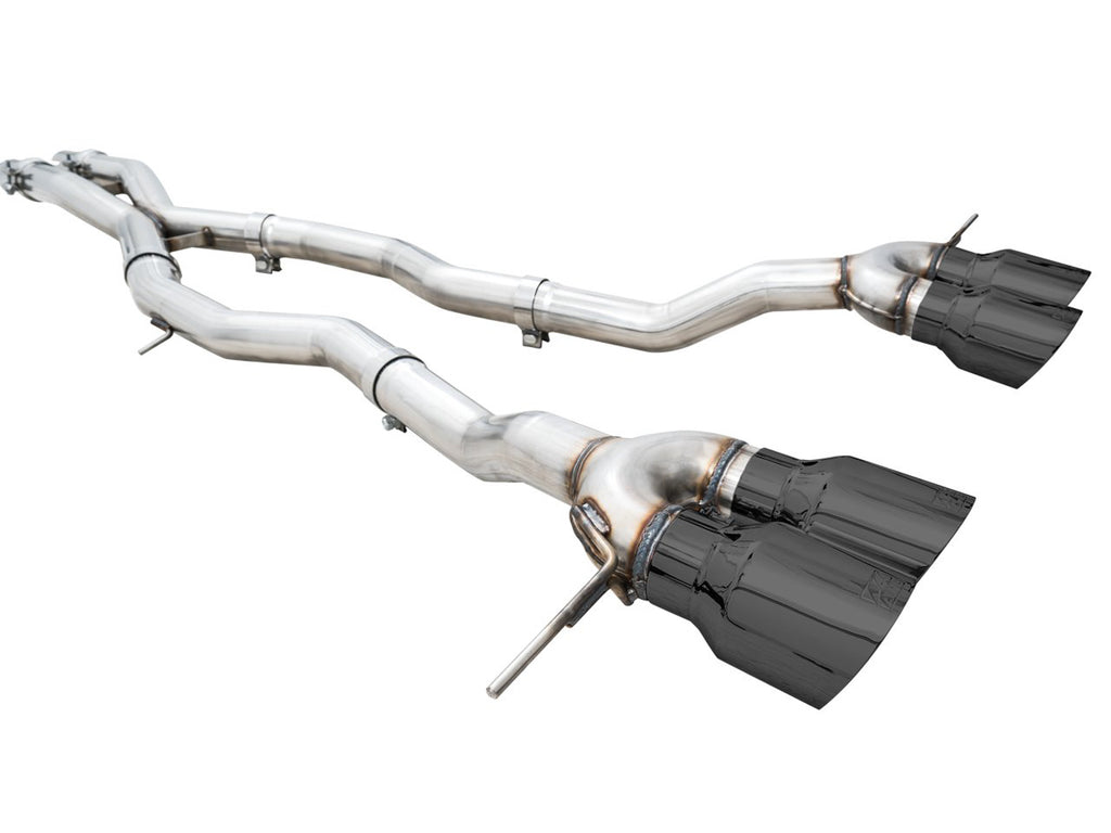 AWE Track Edition Catback Exhaust for BMW G8X M3/M4 - 4.5" Diamond Black Tips