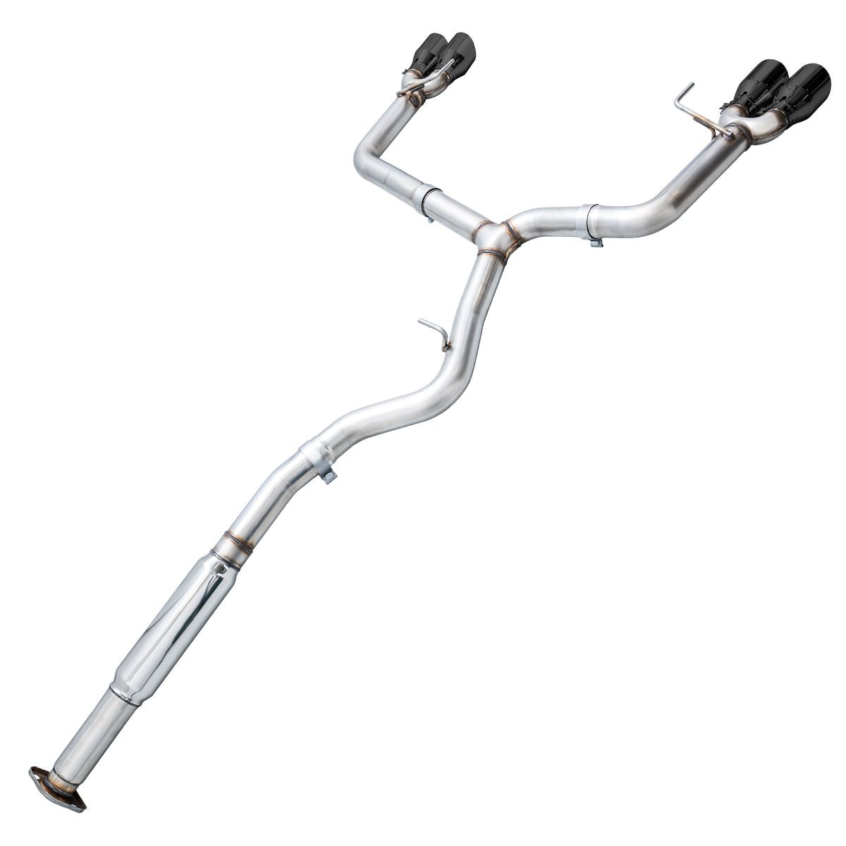 AWE Track Edition Exhaust for VA / GV WRX / STI Sedan - 4" Diamond Black Quad Tips