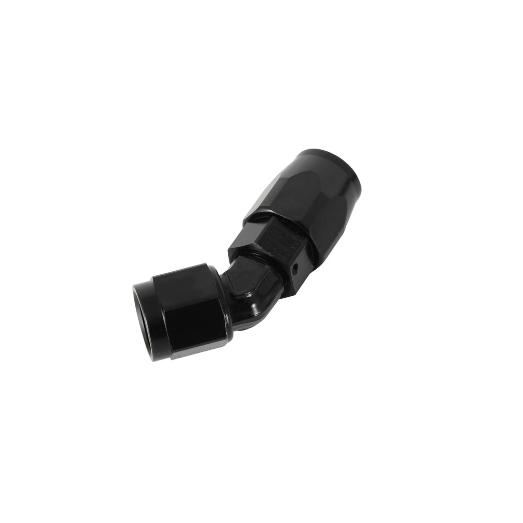 Earls 45 Degree Swivel-Seal® Hose End AN -6 - Black