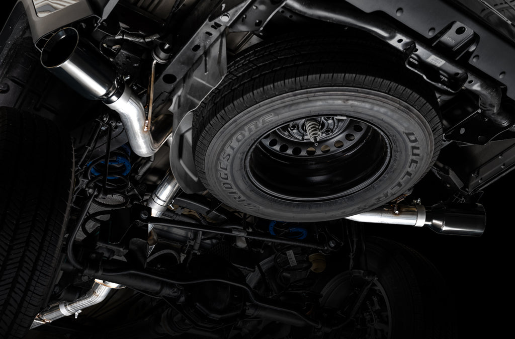 AWE Tread Edition Catback Dual Exhaust for Jeep JT 3.6L - Diamond Black Tips