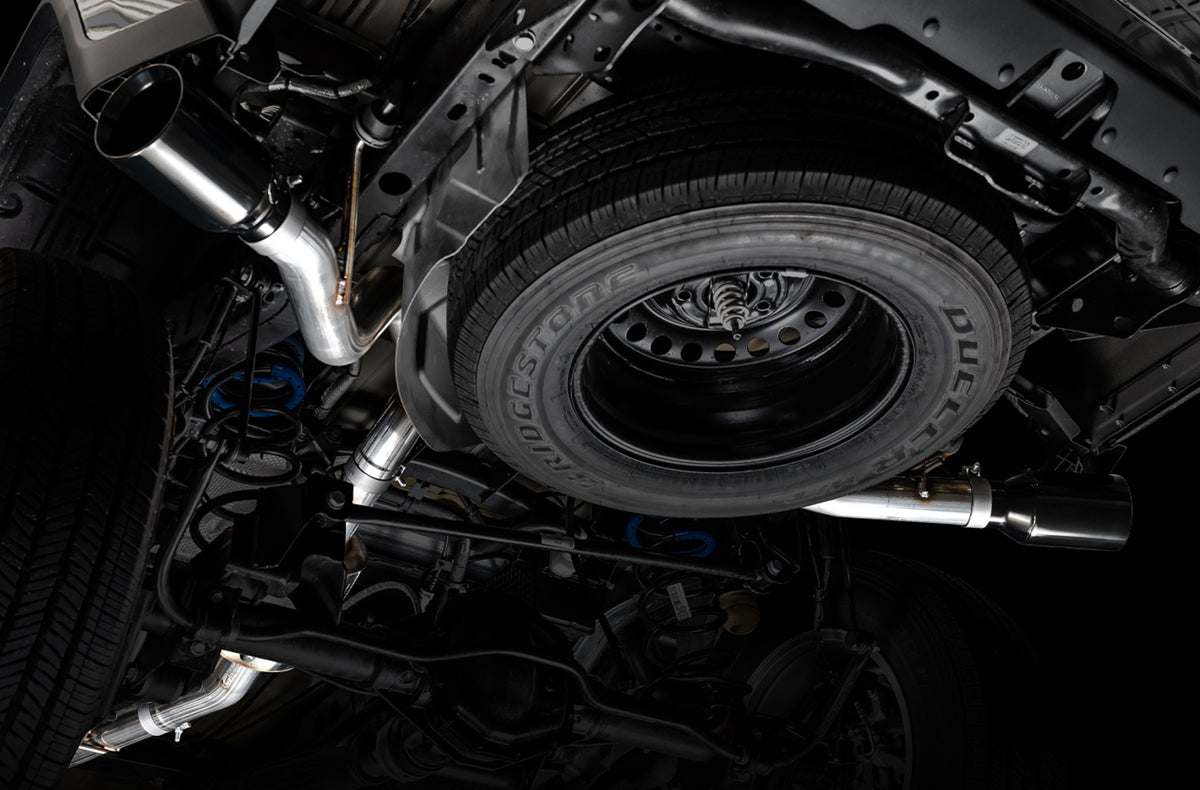 AWE Tread Edition Catback Dual Exhaust for Jeep JT 3.6L - Diamond Black Tips
