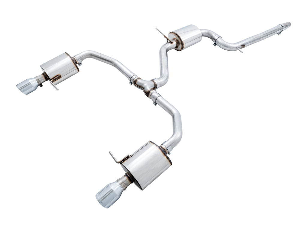 AWE Touring Edition Exhaust for MK7 Jetta GLI w/ High Flow Downpipe (not included) - Chrome Silver Tips