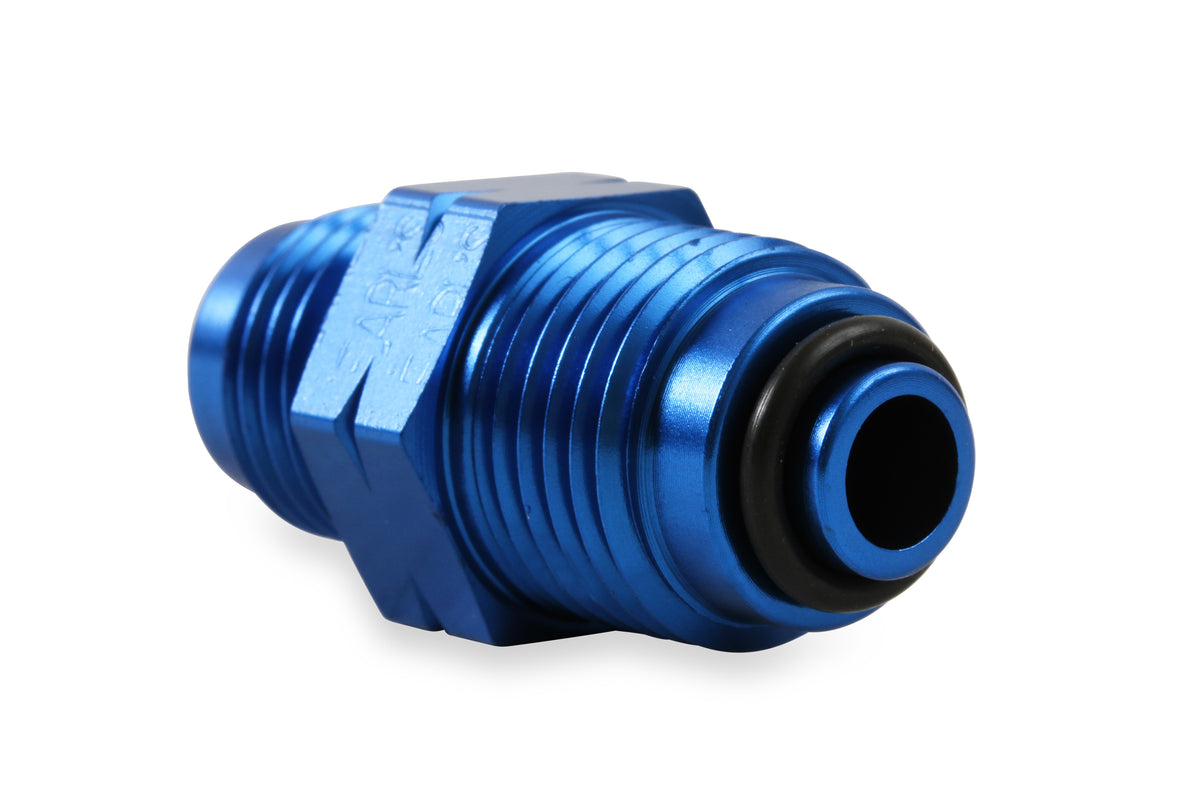 Blue Anodized Lightweight Aluminum Construction. Typical Application Power Steering/Fuel Injection - O-ring Seal.