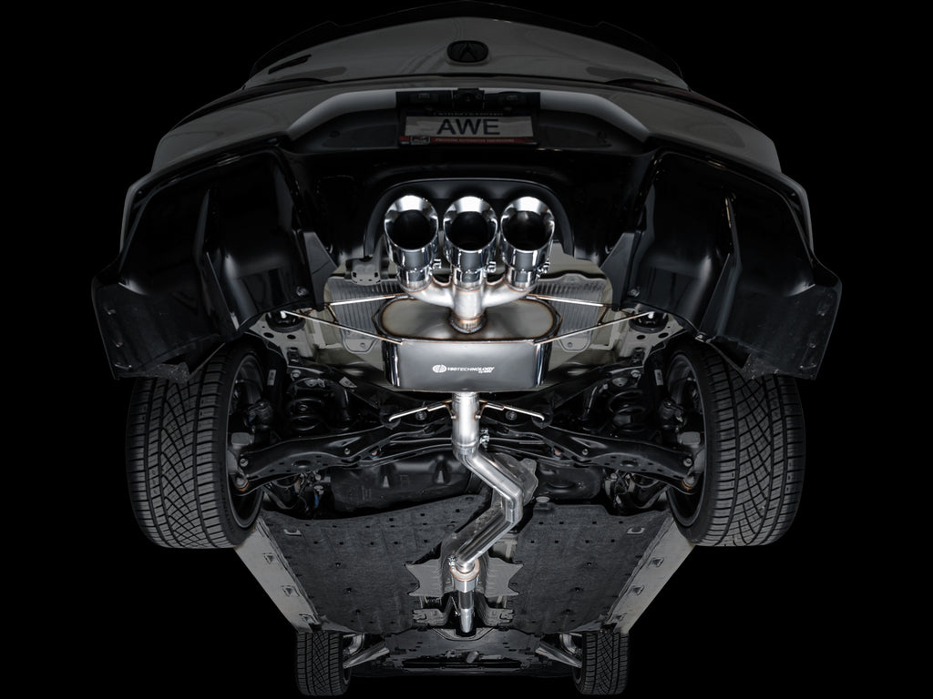 AWE Touring Edition Exhaust for DE5 Integra Type-S - Triple Chrome Silver Tips