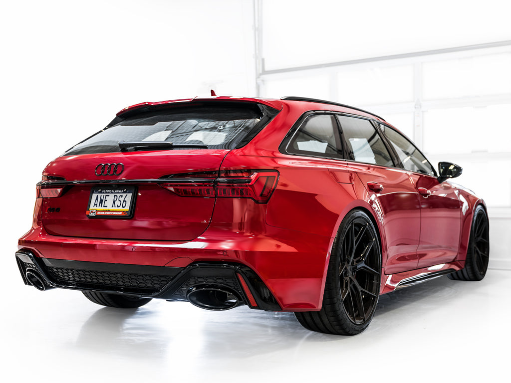 AWE SwitchPath™ Exhaust for C8 Audi RS 6/RS 7 - Diamond Black RS-style Tips