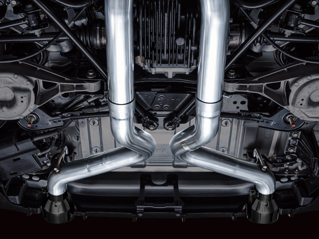 AWE Track Edition Exhaust for Nissan Z - 5” Diamond Black Tips