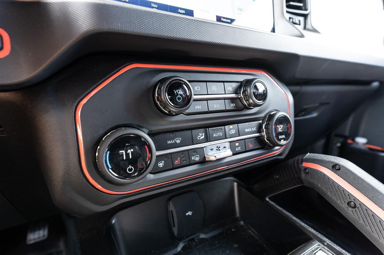 AC Controls Outline (Printed Series Vinyl) - 2021+ Bronco