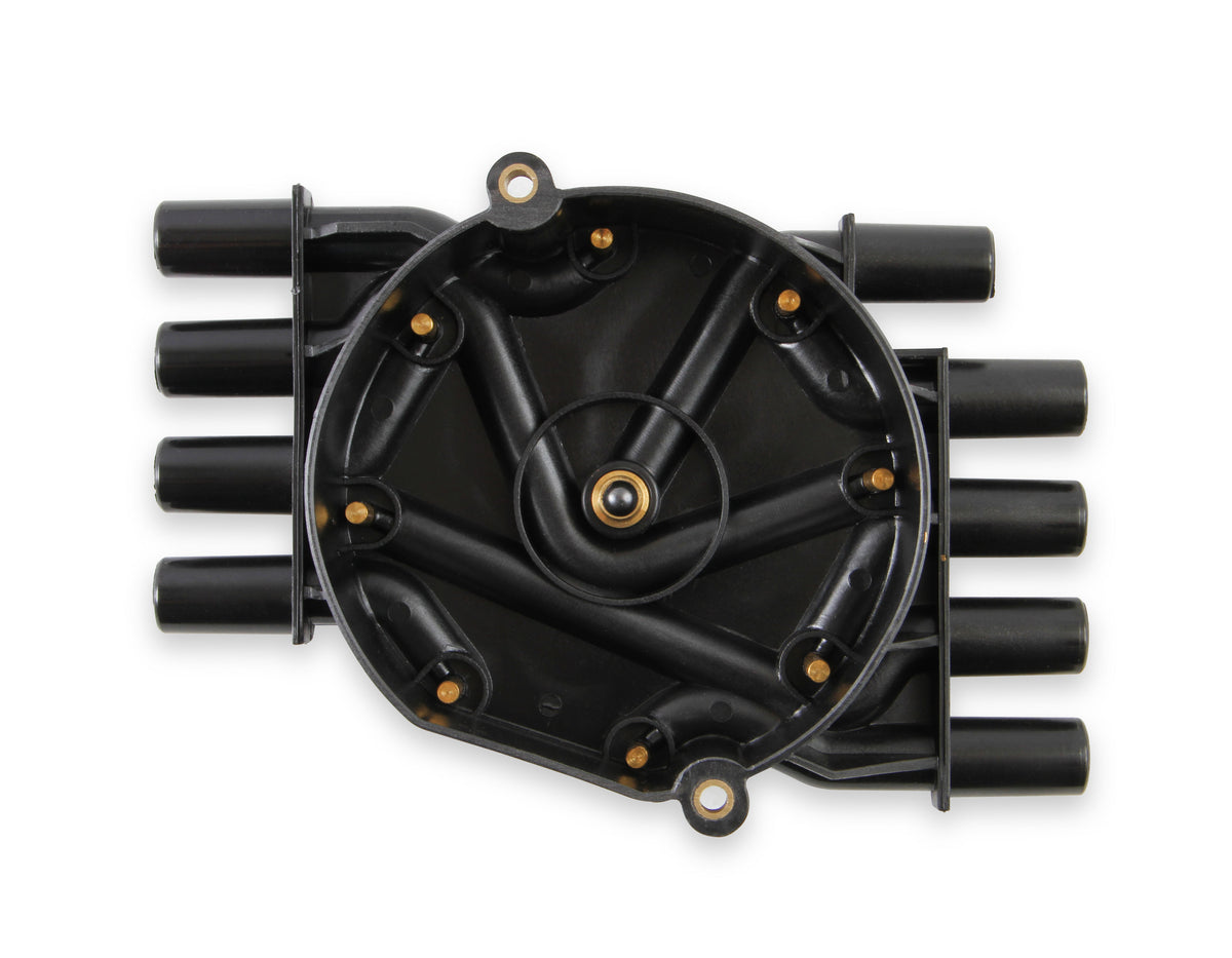 Distributor Cap - Chevy / GMC Vortec - V8 - Female - Socket Style - Crab - Black - 120141 distributor cap is a black, socket style heavy duty cap.
