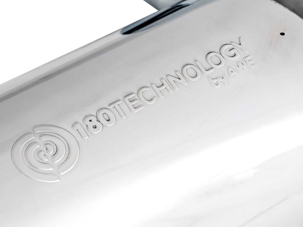 AWE Touring Edition Cat-back Exhaust for the '18-'23 S550 Mustang GT - Quad Chrome Silver Tips