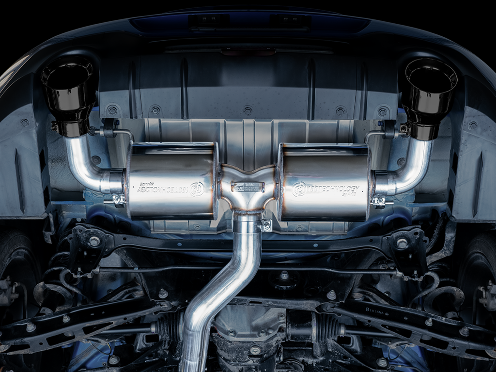 AWE Touring Edition Exhaust for Subaru BRZ / Toyota GR86 / Toyota 86 / Scion FR-S - 5" Diamond Black Tips