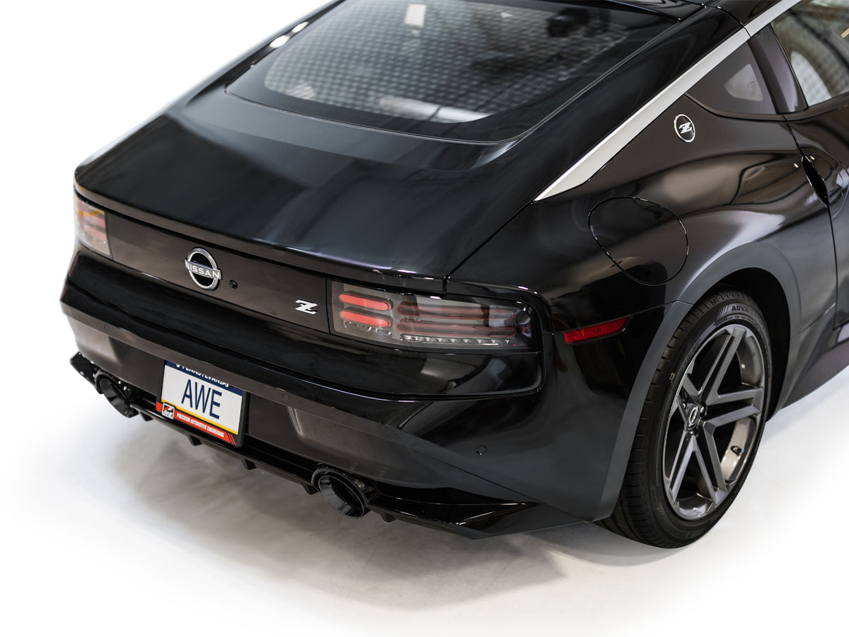 AWE Touring Edition Exhaust for Nissan Z - 5” Diamond Black Tips