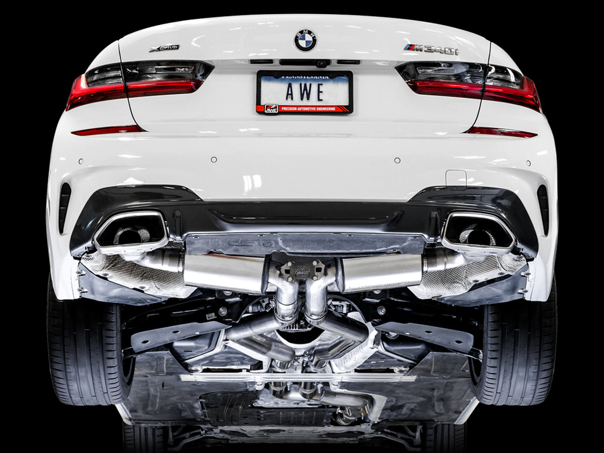 AWE Non-Resonated Touring Edition Exhaust for G2X M340i / M440i - OE Tips