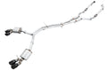AWE Touring Edition Exhaust for Audi B9 S4 - Resonated - 4" Diamond Black Tips