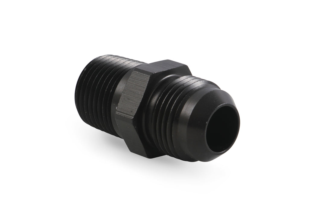 Straight AN -10 Male to 1/2" NPT Male Adapter - Black
