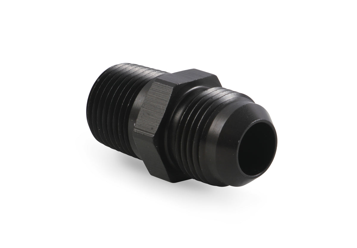 Straight AN -10 Male to 1/2" NPT Male Adapter - Black
