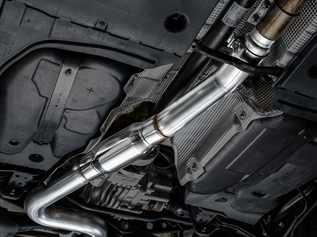 AWE Touring Edition Exhaust for Audi 8Y S3 - 4.5" Chrome Silver Tips