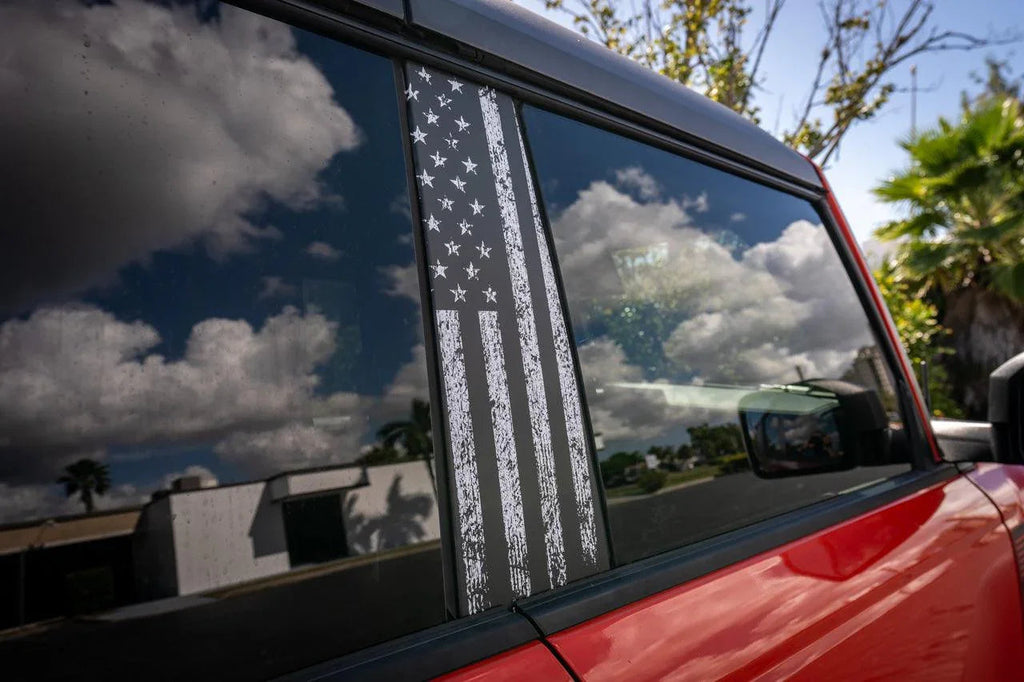 American Flag B Pillar Protection Kit (Printed Series) - 2021+ Bronco 4 Door