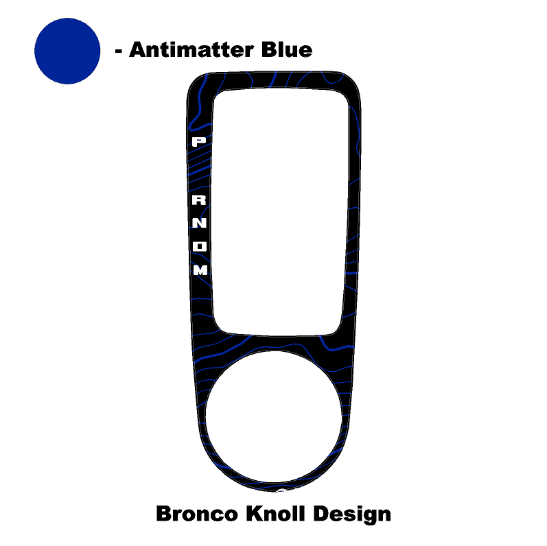 Topo Automatic Shifter Overlay (Printed Series) - 2021+ Bronco Automatic