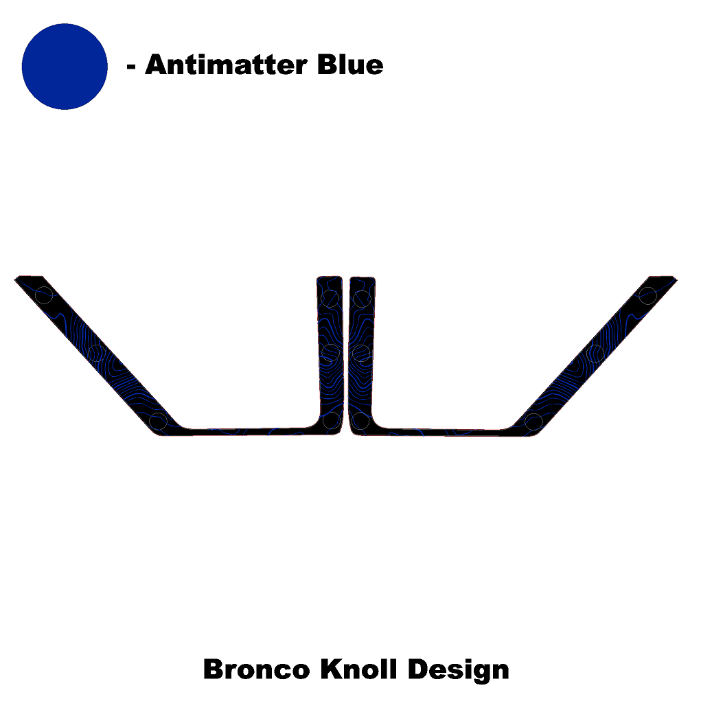 Topo Front Door Net Trim Overlay Kit (Printed Series) - 2021+ Bronco