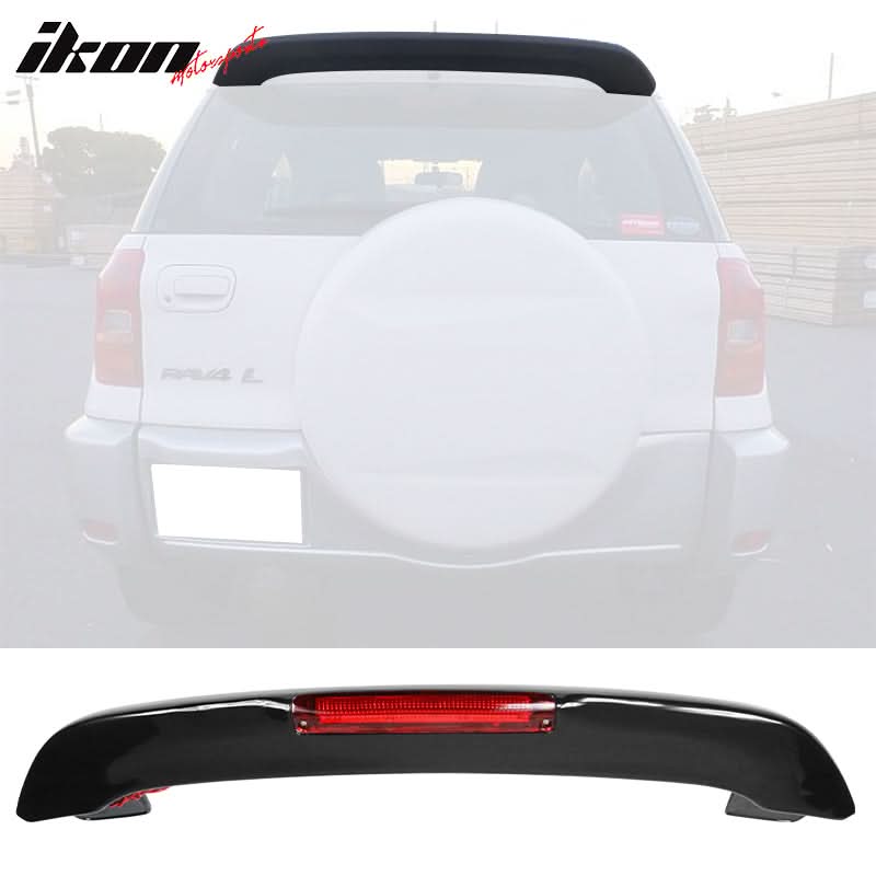 2001-2005 Toyota RAV4 OE Style Rear Roof Spoiler With Light ABS