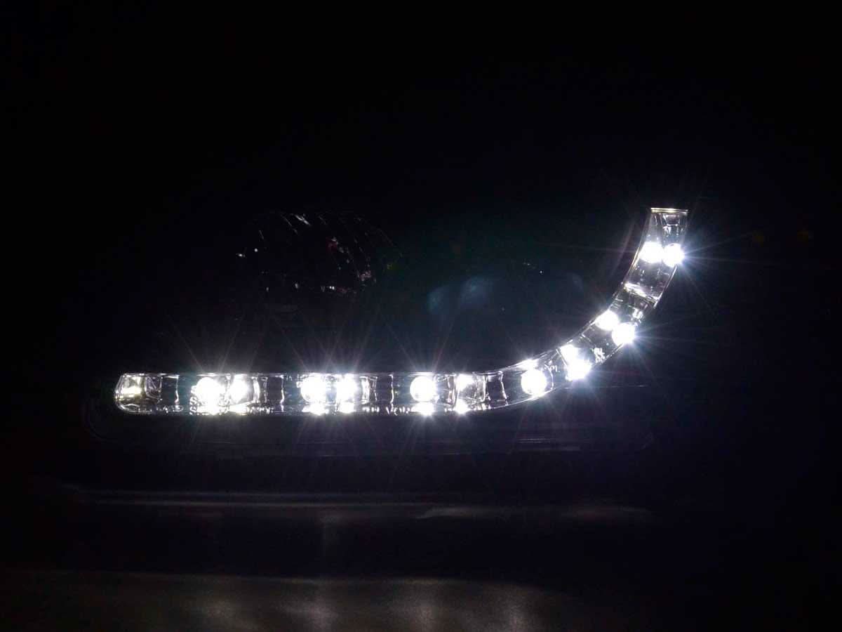 Audi A3 (8L) Black LED Headlights with Daytime Running Lights  (1996-2000)