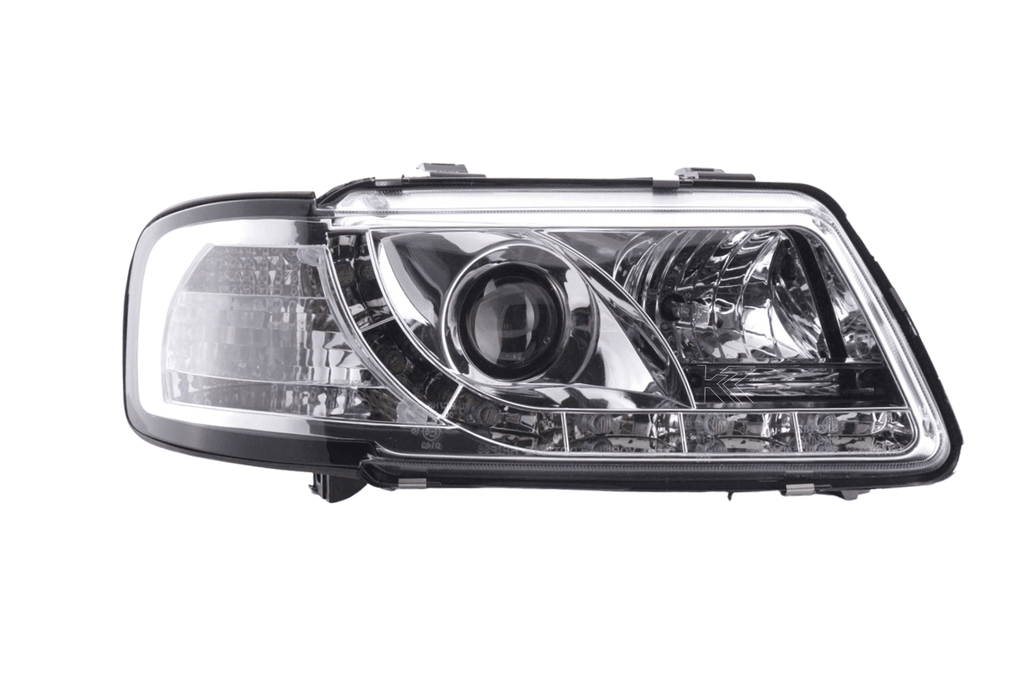 Audi A3 (8L) Chrome LED Headlights with Daytime Running Lights  (1996-2000)