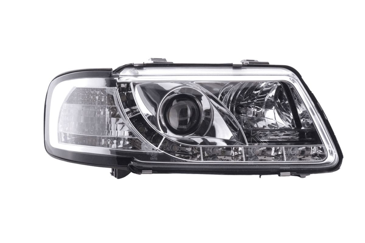 Audi A3 (8L) Chrome LED Headlights with Daytime Running Lights  (1996-2000)