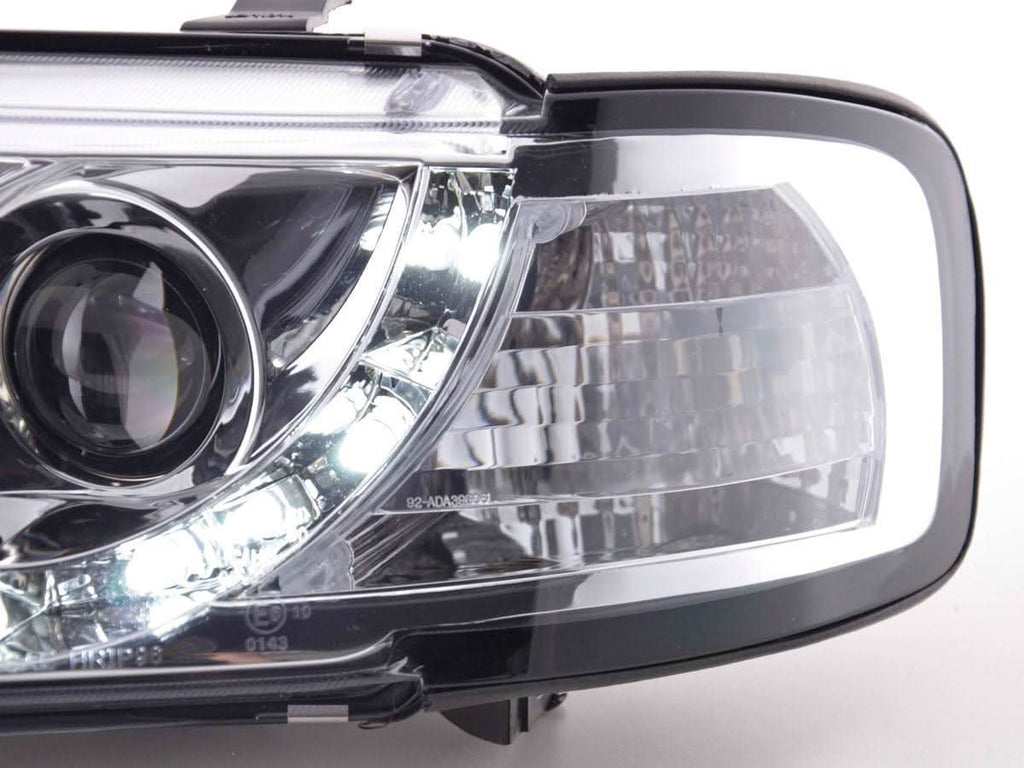 Audi A3 (8L) Chrome LED Headlights with Daytime Running Lights  (1996-2000)