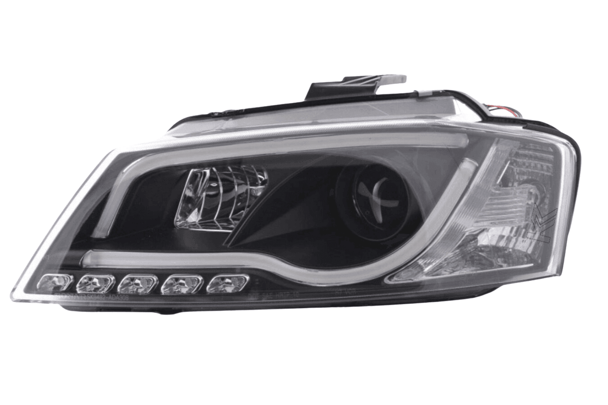 Audi A3 (8P 8PA) Black LED Headlights with Daytime Running Lights (2008-2012)
