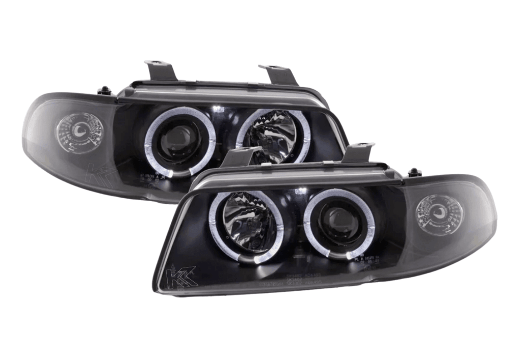 Audi A4 (B5 8D) Black Angel Eye Headlight Set (1995-1999)
