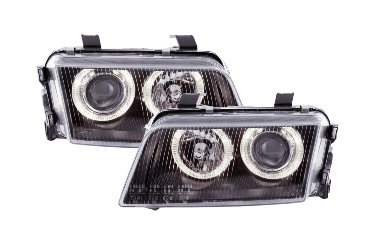 Audi A4 (B5 8D) Black Angel Eye Headlights (1995-1999)