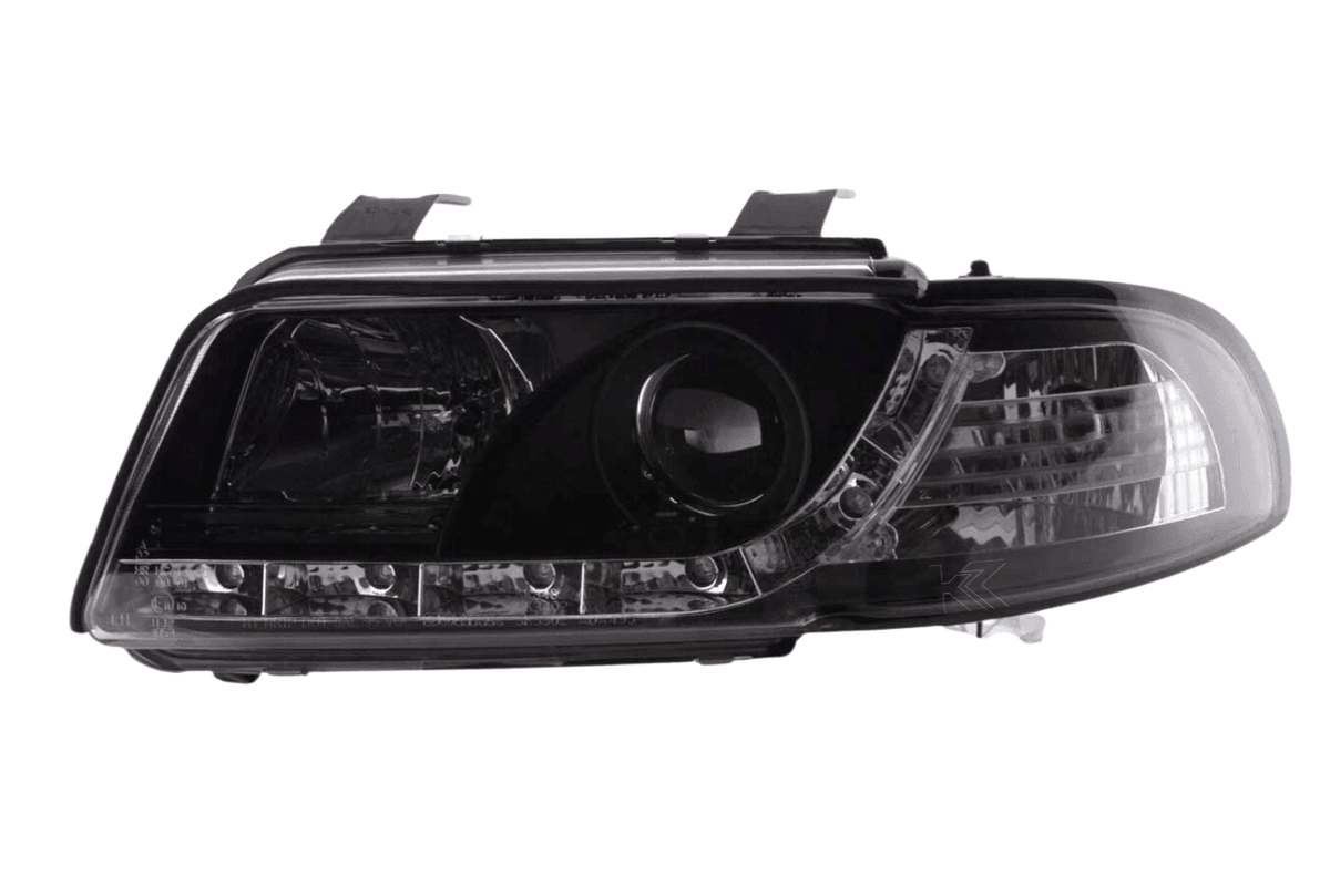 Audi A4 (B5 8D) Black LED Headlights with Daytime Running Lights (1995-1999)