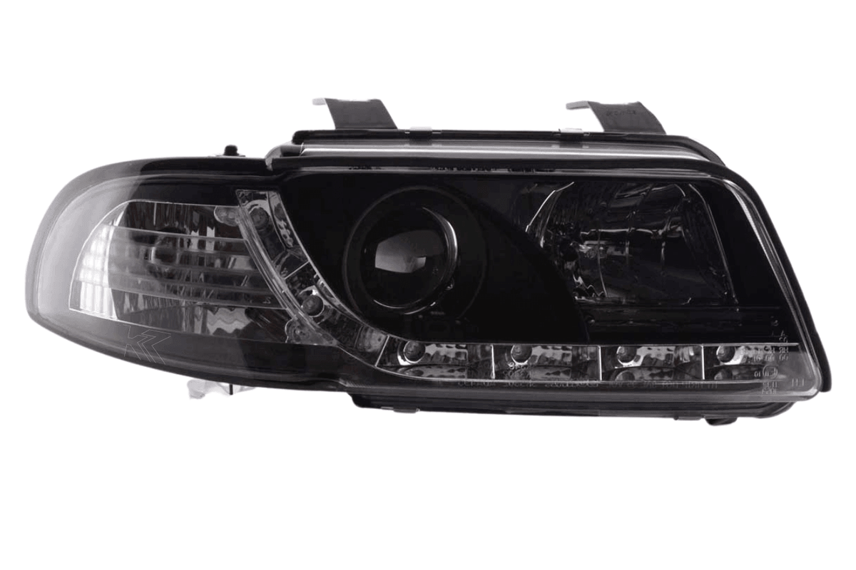 Audi A4 (B5 8D) Black LED Headlights with Daytime Running Lights (1995-1999)