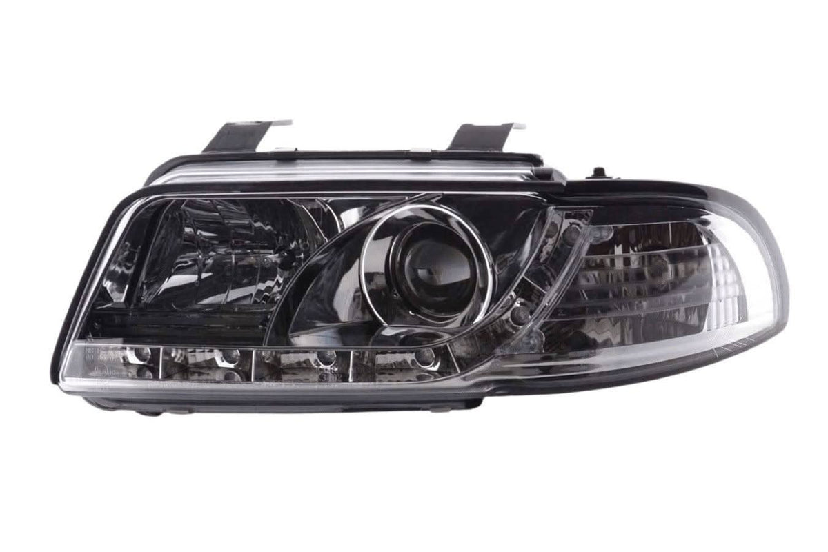 Audi A4 (B5 8D) Chrome LED Headlights with Daytime Running Lights (1995-1999)