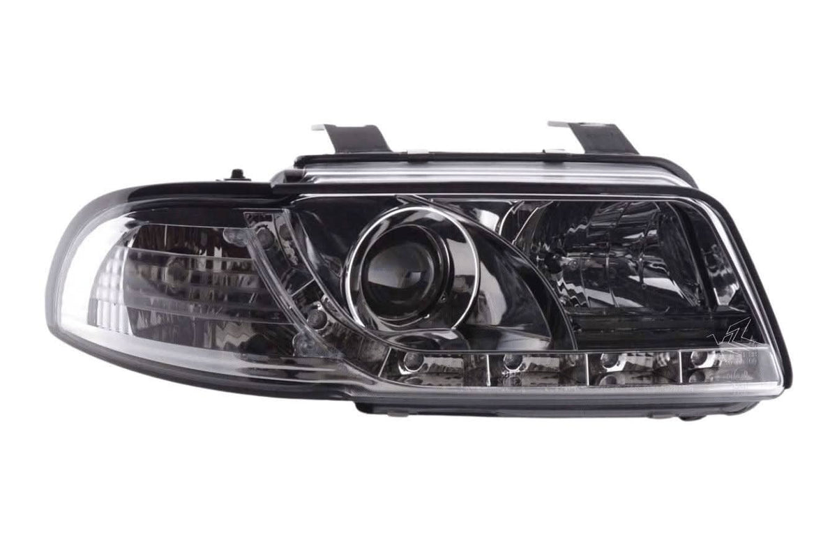 Audi A4 (B5 8D) Chrome LED Headlights with Daytime Running Lights (1995-1999)