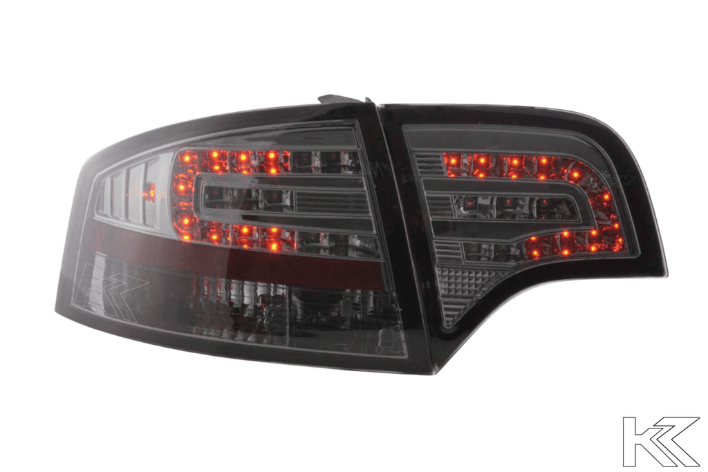 Audi A4 (B7/8E) Sedan Chrome Smoke LED Taillights Set (2004-2007)