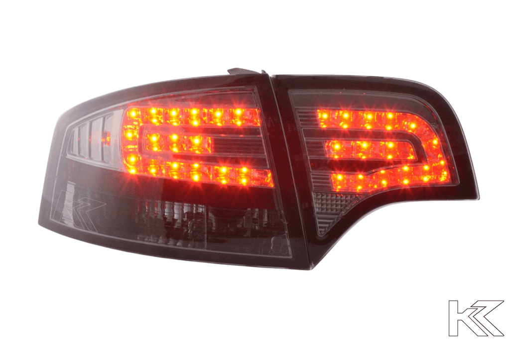 Audi A4 (B7/8E) Sedan Chrome Smoke LED Taillights Set (2004-2007)