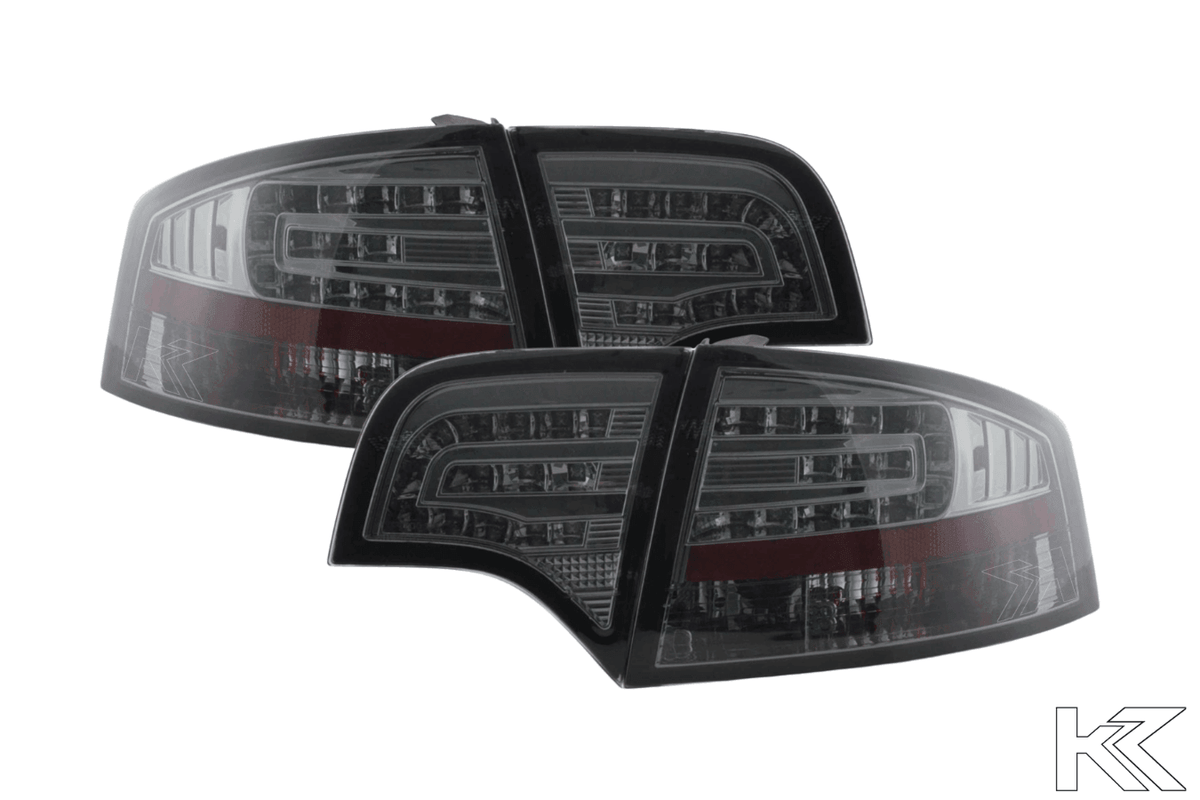 Audi A4 (B7/8E) Sedan Chrome Smoke LED Taillights Set (2004-2007)