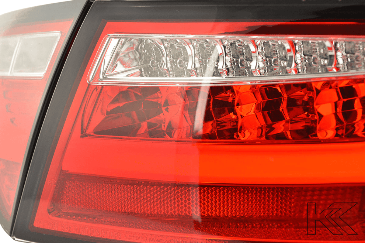 Audi A5 (B8-8T) Coupe Red LED LightBar Taillights (2007-2011) - For Halogen Models