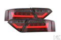 Audi A5 (B8-8T) Coupe Red Smoke LED LightBar Taillights (2007-2011) - For Halogen Models