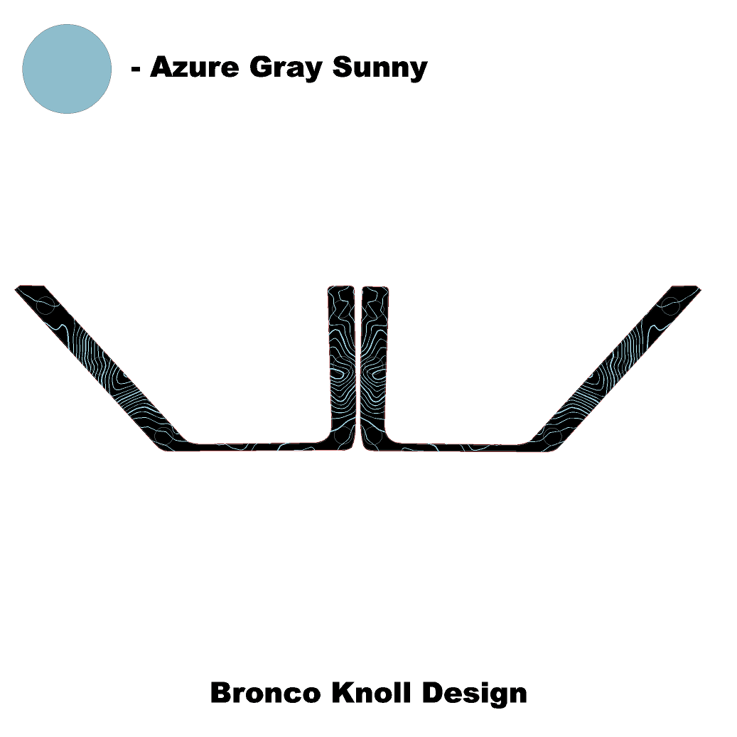 Topo Rear Door Net Trim Overlay Kit (Printed Series) - 2021+ Bronco