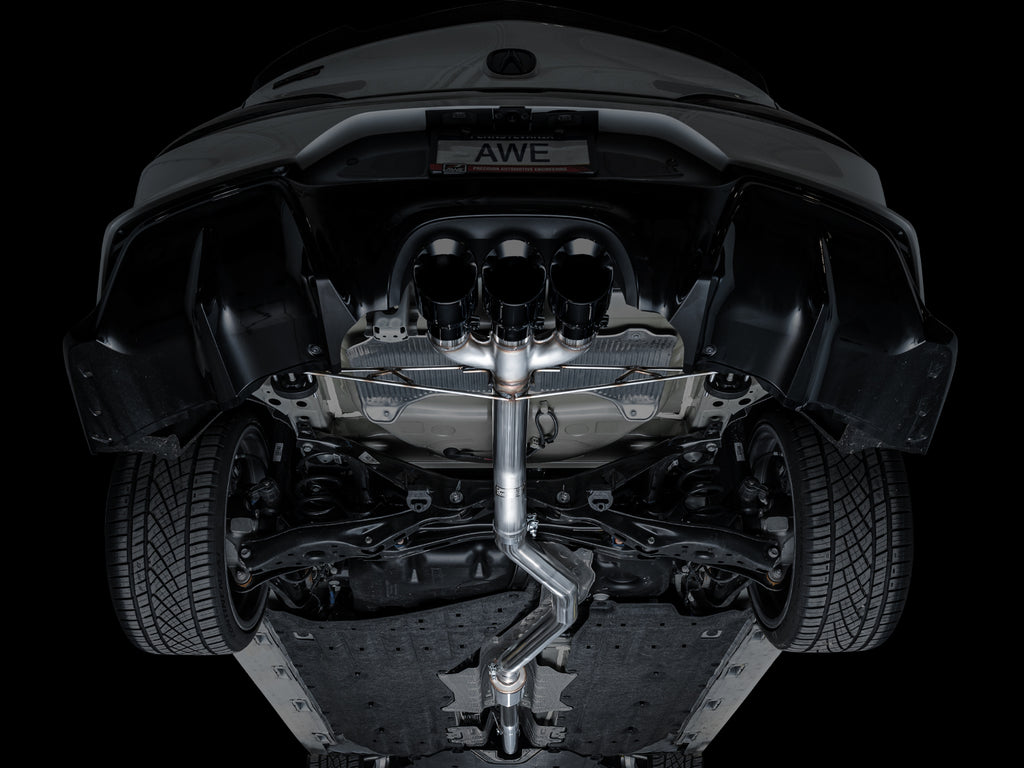 AWE Track Edition Exhaust for DE5 Integra Type-S - Triple Diamond Black Tips