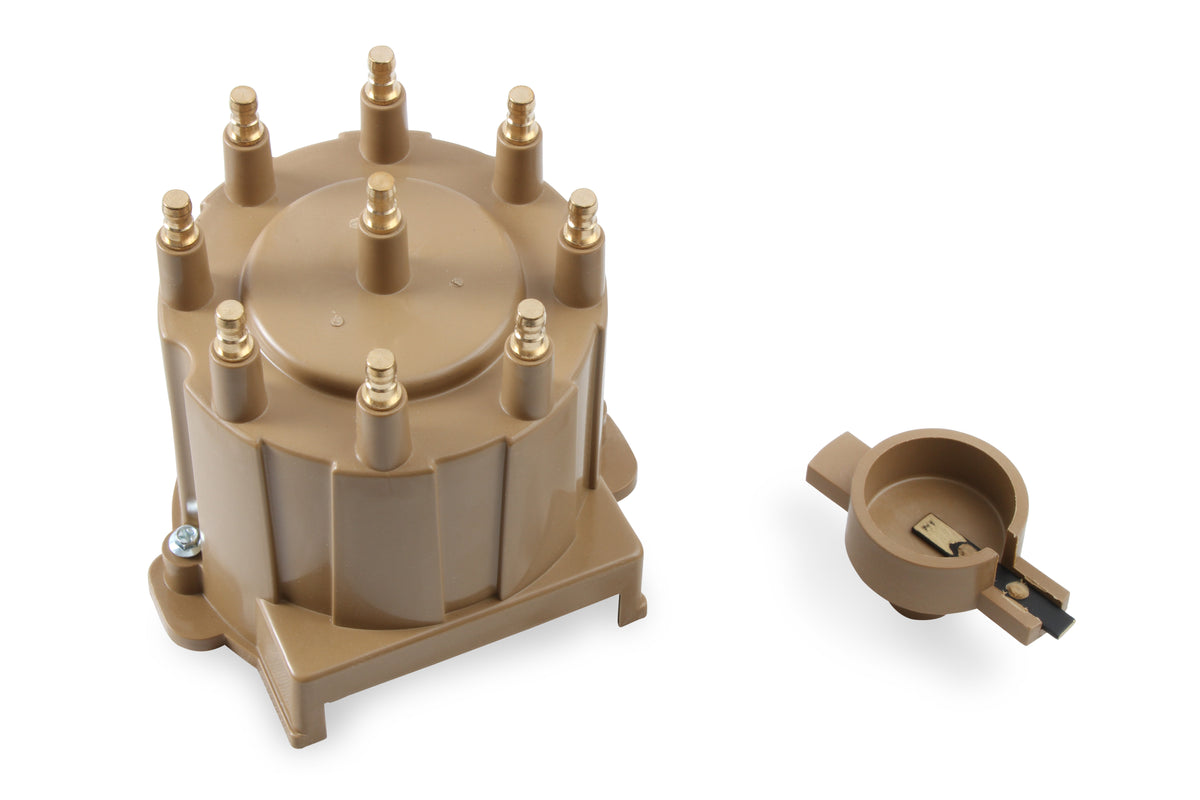 Distributor Cap & Rotor Kit - HEI Style - Tan - 1987-1993 Various GM - Screw Down Cap