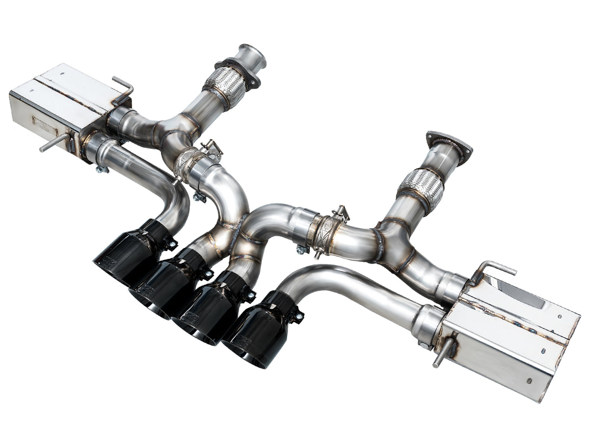 AWE SwitchPath Exhaust for C8 Corvette Z06 - 4.5" Diamond Black Tips