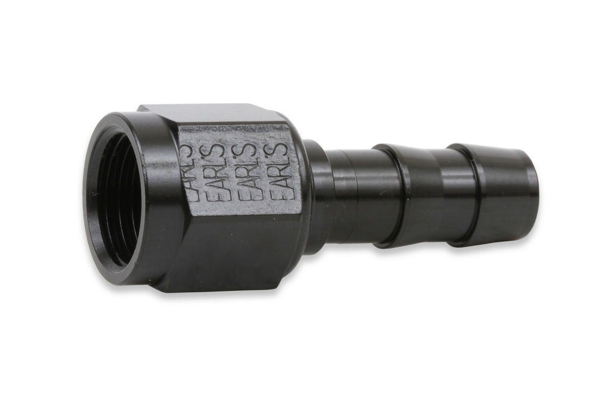 Black Anodized Lightweight Direct Replacement for Brass Push Lock Type Hose Ends.