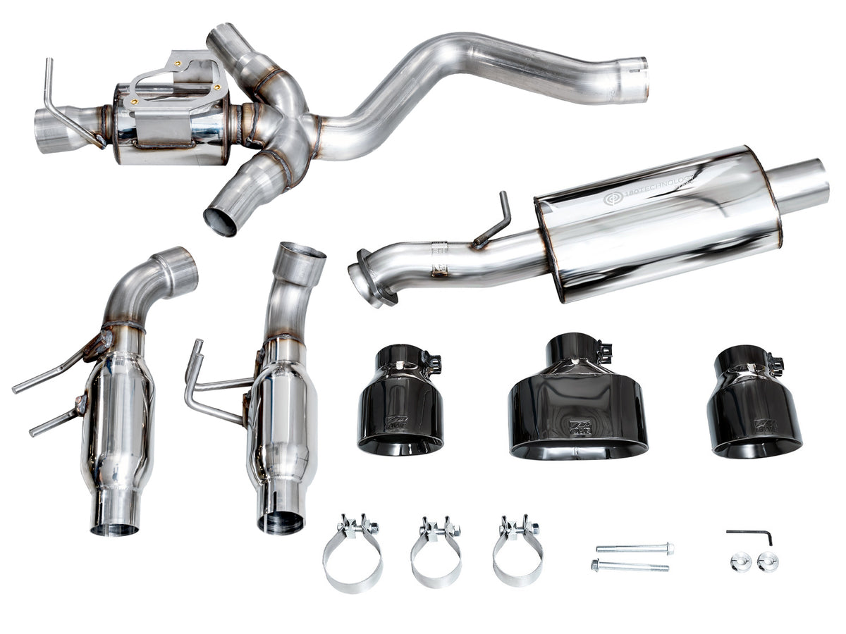 AWE Touring Edition Exhaust for GR Corolla - Diamond Black Tips