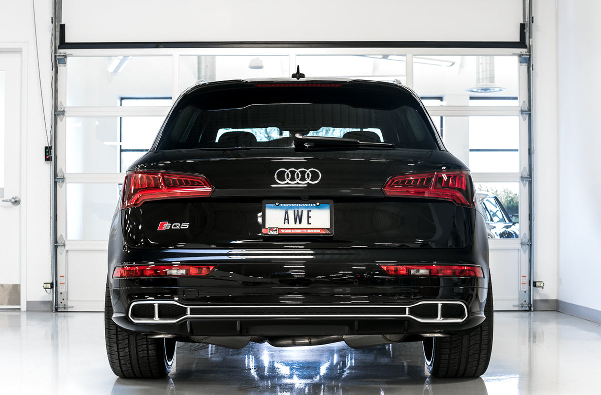 AWE Touring Edition Exhaust for Audi B9 SQ5 - Non-Resonated - Uses OE Tips